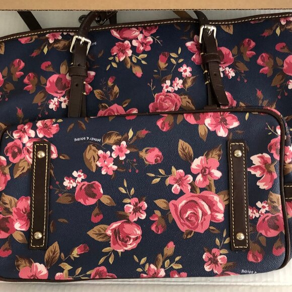 Navy Dooney & Bourke Tote Bag - Picture 2 of 7